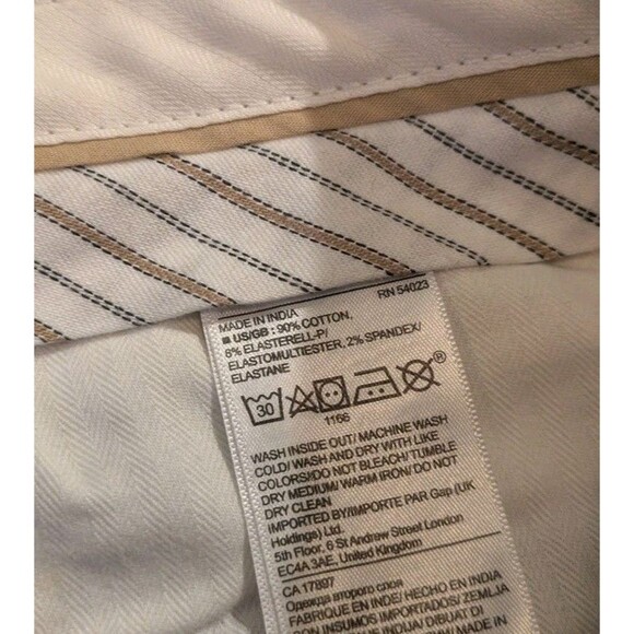 Banana Republic Fulton Skinny Rapid Movement Chino Navy Pants Men's 34x32 - Picture 4 of 6